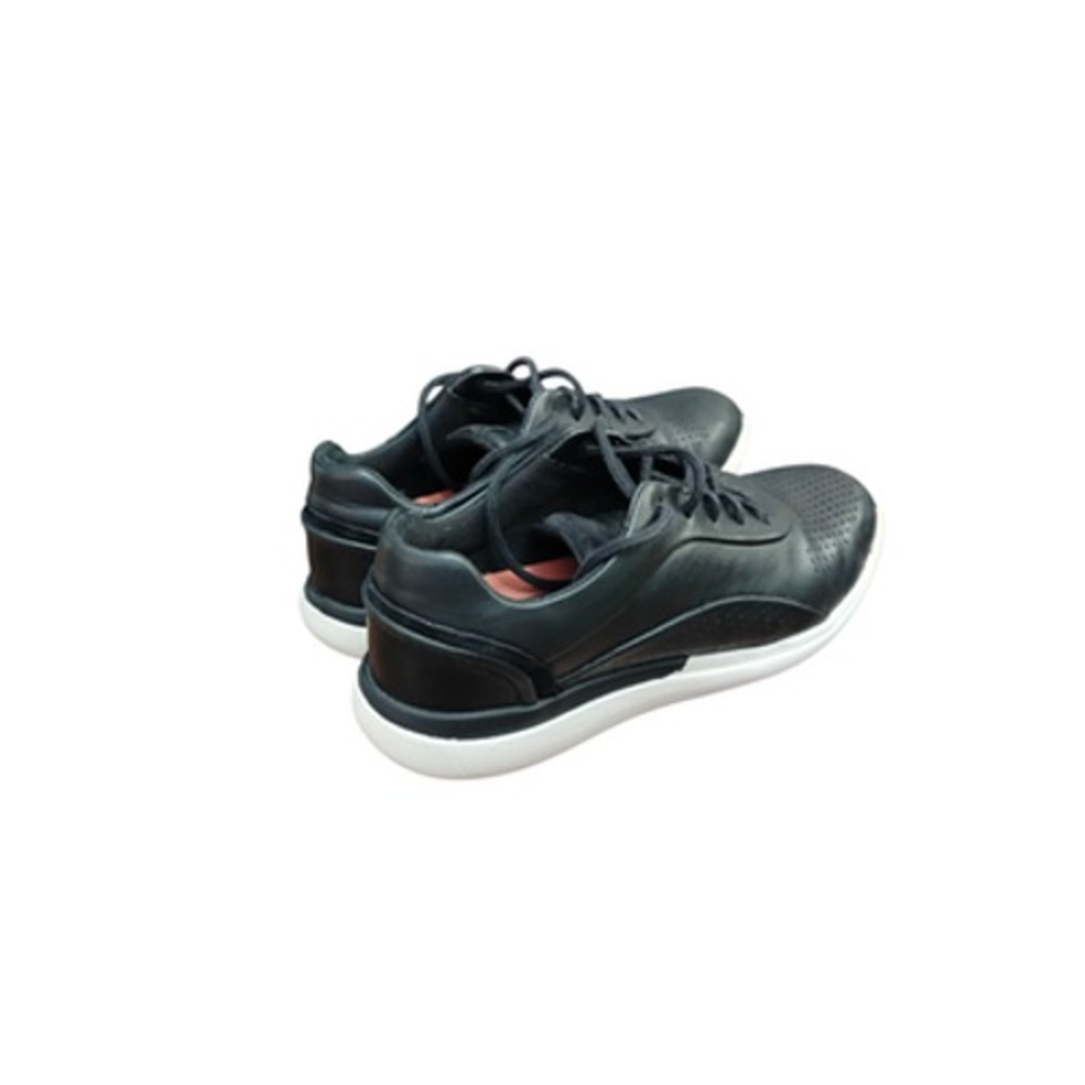 Clarks Unstructured Wavewalk Shoes Womens Size 5M Black Leather Walking Sneakers - Picture 11 of 11